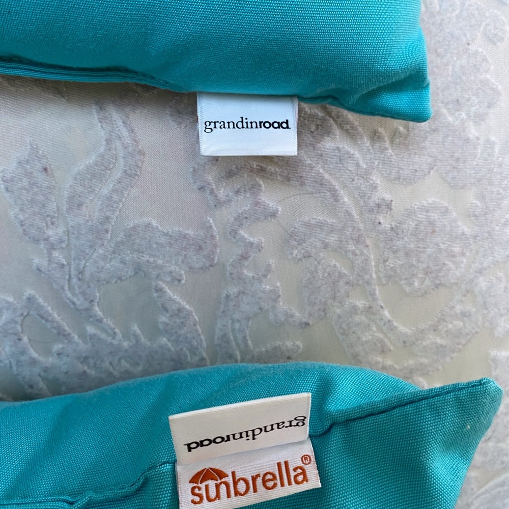 Grandin Road Outdoor Pillows - Set of 5 - Picture 2 of 4